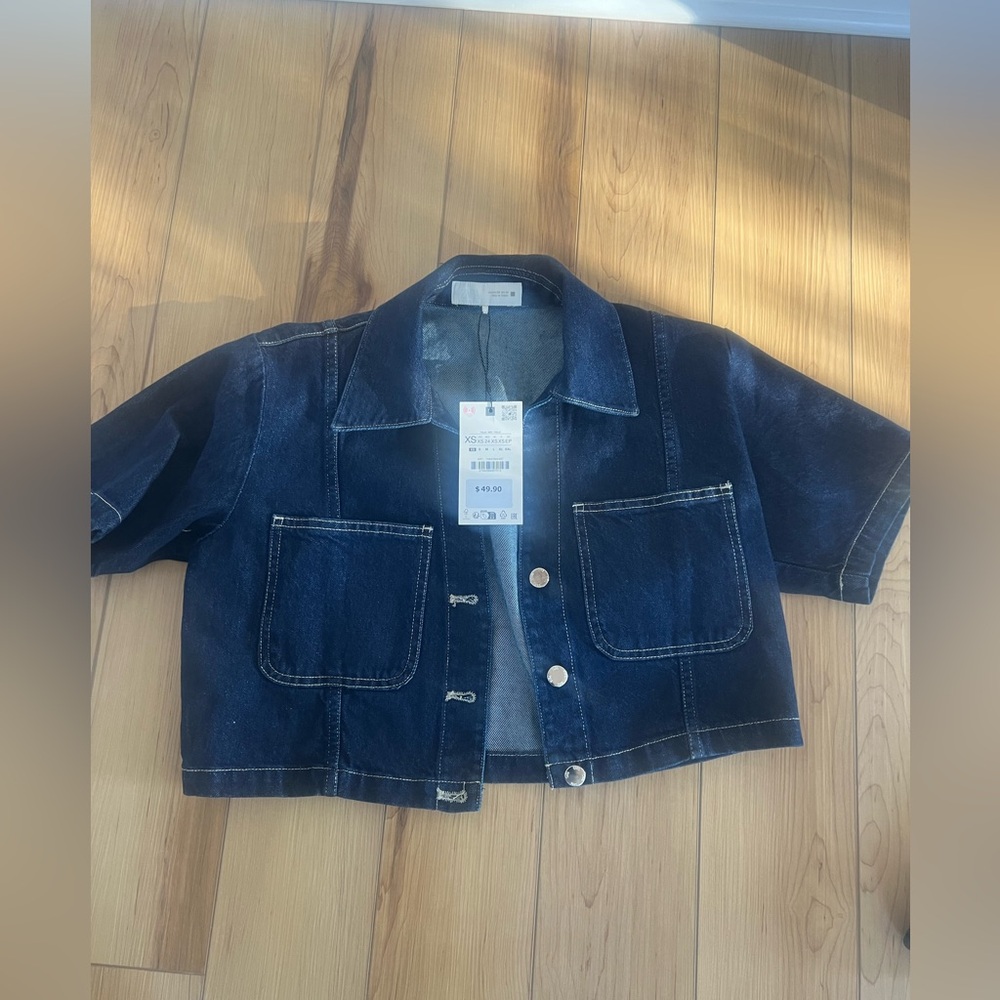 Denim Crop Top - Picture 4 of 8